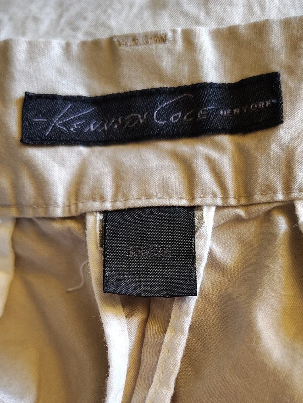 Kenneth Cole New York Beige Khaki Pants